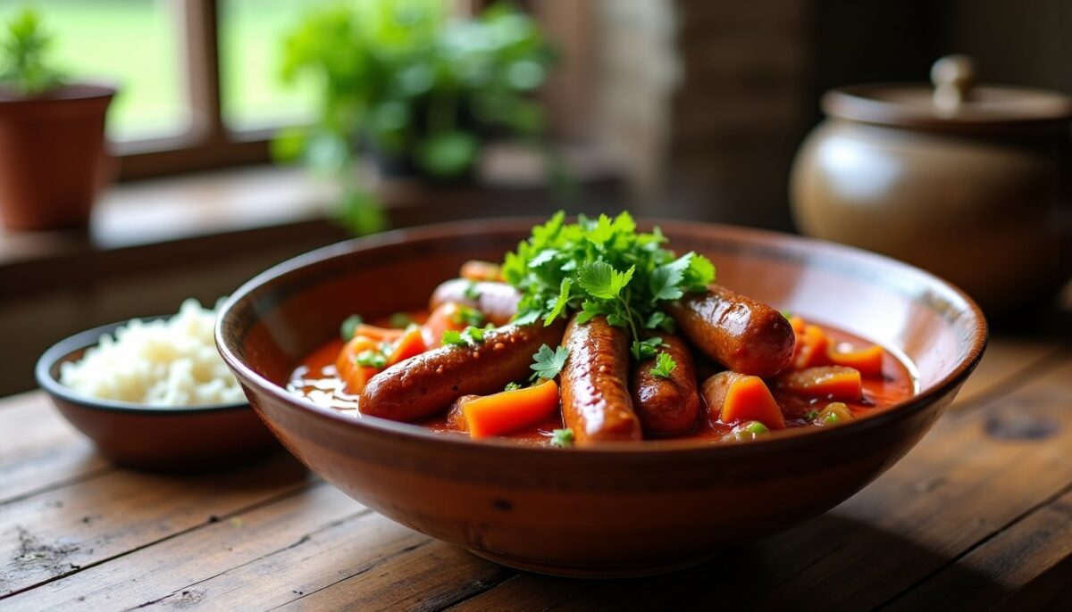 Rougail Saucisse Réunionnais : La Recette Facile et Authentique à Découvrir Rougail Saucisse Réunionnais : La Recette Facile et Authentique à Découvrir